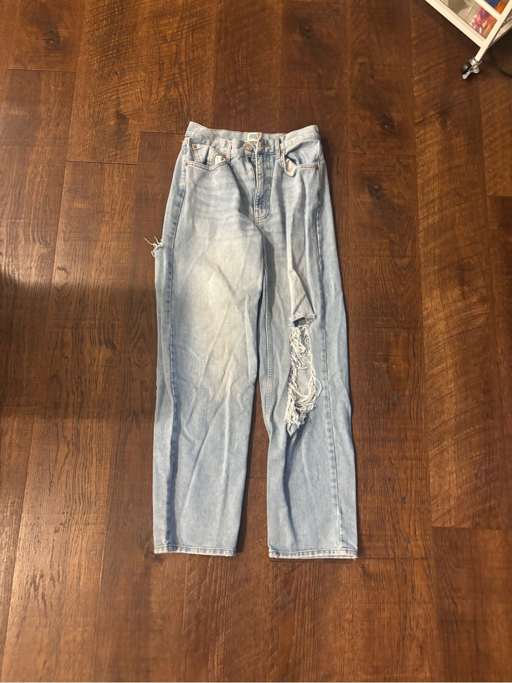 BOG Light Wash Distressed Women's Jeans